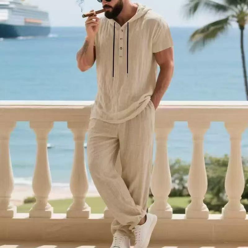 남성 아메리칸 레트로 3D 리넨 후드 반팔 셔츠 긴 바 - Mens Linen Shirt Long Sleeve 리뷰 및 가격