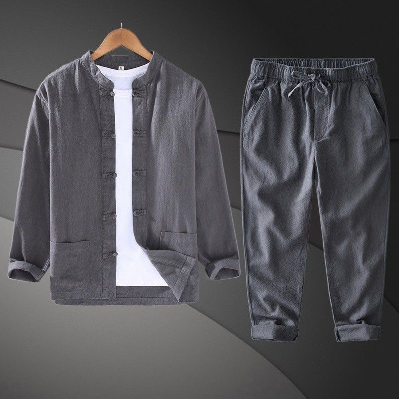 새로운 2026년형 면마 혼방 중국풍 긴팔 셔츠 루즈핏 - Mens Linen Shirt Long Sleeve 리뷰 및 가격
