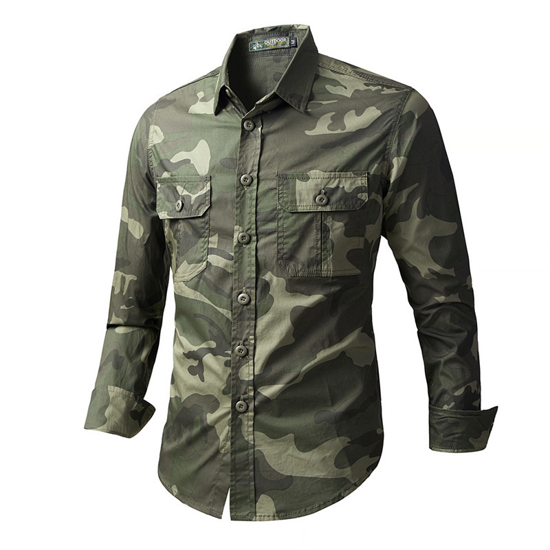 봄 가을 남성 전술 카고 셔츠 야외 남성 긴팔 군사 카 - Tactical Military Shirt Cargo 리뷰 및 가격