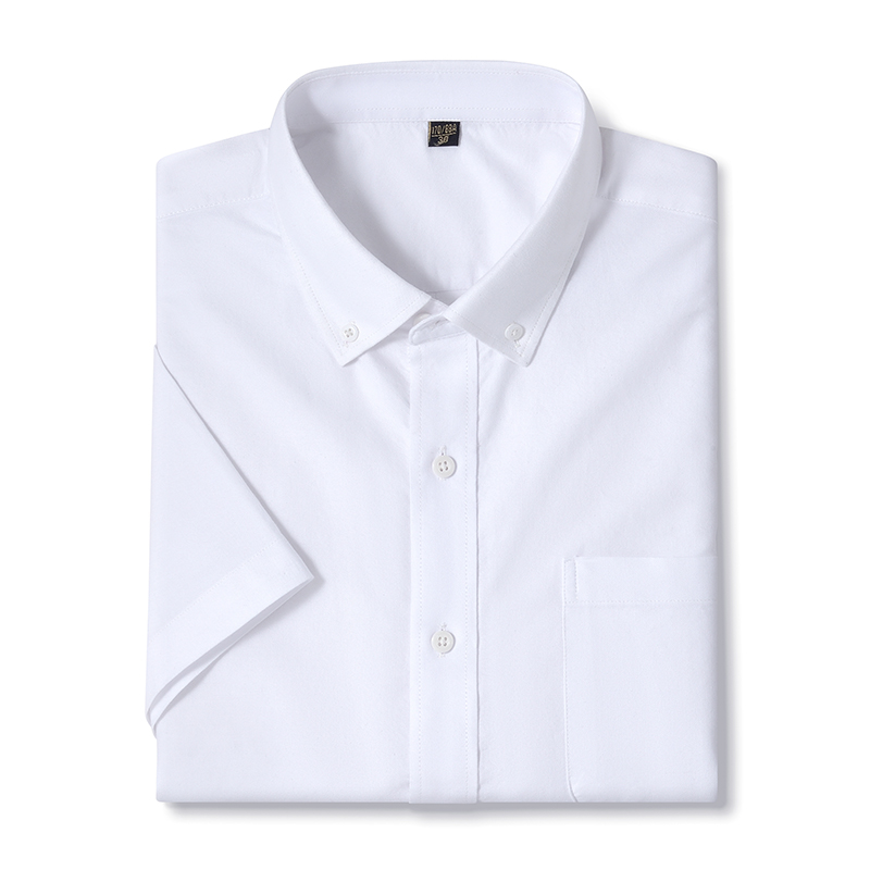 여름 고품질 100% 코튼 남성 셔츠 반팔 드레스 셔츠 - Oxford Cotton Casual Shirt Business 리뷰 및 가격