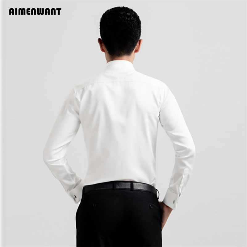AIMENWANT 2024 턱시도 셔츠, 한국 슬림핏  - Mandarin Collar Formal Shirt Slim Fit 리뷰 및 가격